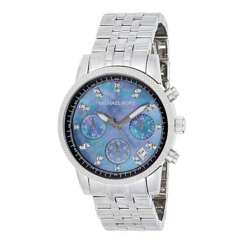  Shop Authentic Michael Kors Jet Set Chronograph Blue Dial Silver Steel Strap Watch for Women - MK5021 - Luxxuri
