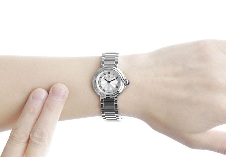  Shop Authentic Maurice Lacroix Fiaba Silver Dial Silver Steel Strap Watch for Women - FA1004-SS002-110-1 - Luxxuri