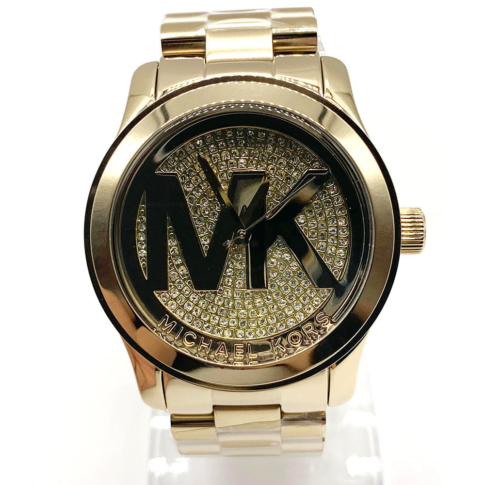  Shop Authentic Michael Kors Runway Gold Dial Gold Steel Strap Watch for Women - MK5706 - Luxxuri