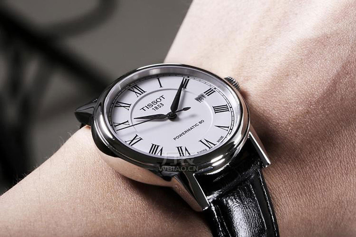  Shop Authentic Tissot Carson Powermatic 80 White Dial Black Leather Strap Watch For Men - T085.407.16.013.00 - Luxxuri