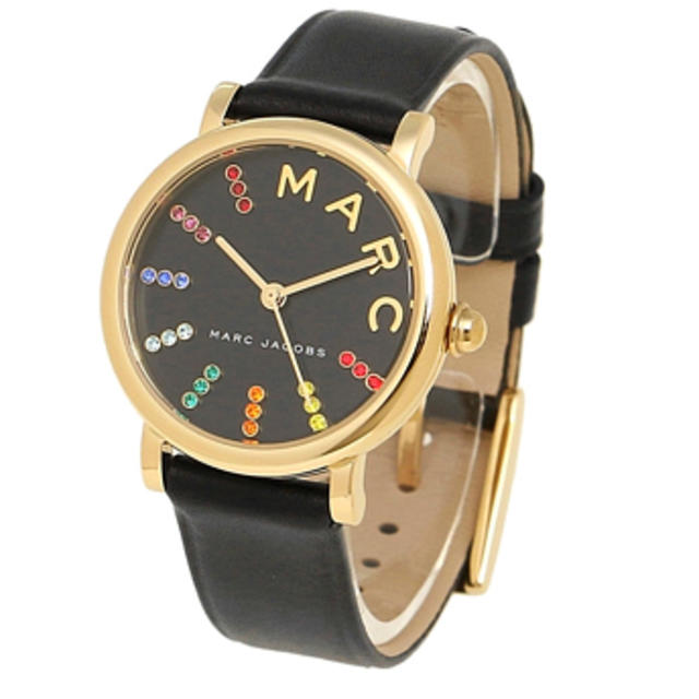  Shop Authentic Marc Jacobs Roxy Black Dial Black Leather Strap Watch for Women - MJ1592 - Luxxuri