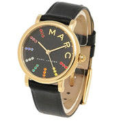  Shop Authentic Marc Jacobs Roxy Black Dial Black Leather Strap Watch for Women - MJ1592 - Luxxuri