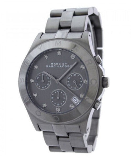  Shop Authentic Marc Jacobs Blade Chronograph Black Dial Black Steel Strap Watch for Women - MBM3103 - Luxxuri