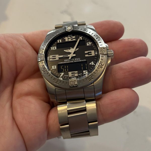  Shop Authentic Breitling Aerospace Evo Black Dial Silver Steel Strap Watch for Men - E79363101B1E1 - Luxxuri