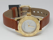  Shop Authentic Marc Jacobs Mini Blade White Dial Brown Leather Strap Watch for Women - MBM1219 - Luxxuri