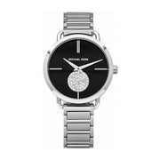  Shop Authentic Michael Kors Portia Black Dial Silver Steel Strap Watch for Women - MK3638 - Luxxuri