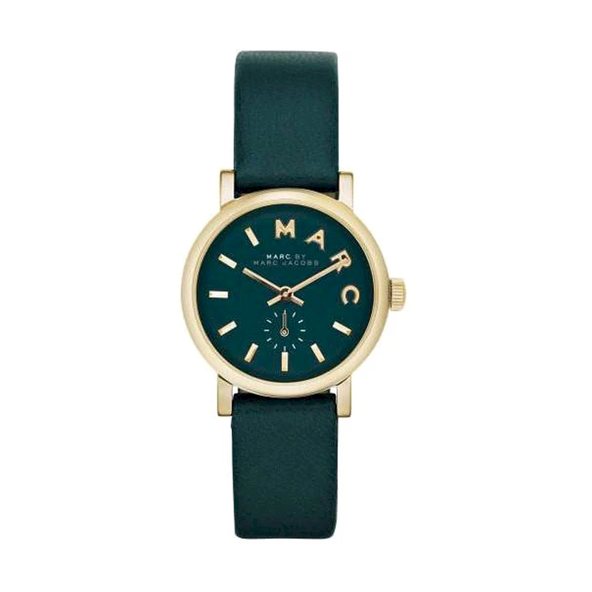  Shop Authentic Marc Jacobs Baker Mini Green Dial Green Leather Strap Watch for Women - MBM1272 - Luxxuri