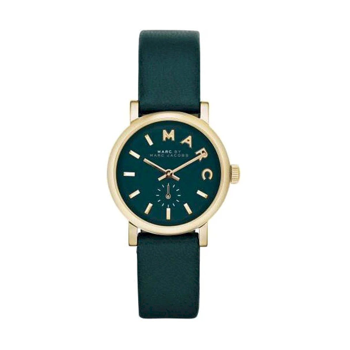  Shop Authentic Marc Jacobs Baker Mini Green Dial Green Leather Strap Watch for Women - MBM1272 - Luxxuri