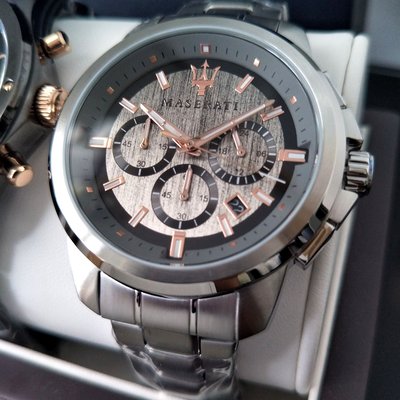  Shop Authentic Maserati Successo Chronograph Silver Dial Silver Steel Strap Watch For Men - R8873621004 - Luxxuri