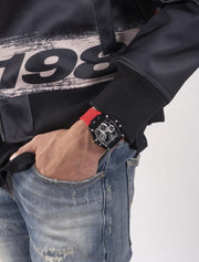  Shop Authentic Guess Phoenix Multifunction Black Dial Red Rubber Strap Watch for Men - GW0203G4 - Luxxuri