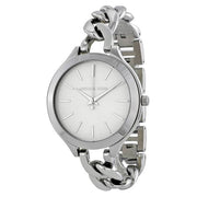  Shop Authentic Michael Kors Slim Runway Silver Dial Silver Steel Strap Watch for Women - MK3279 - Luxxuri