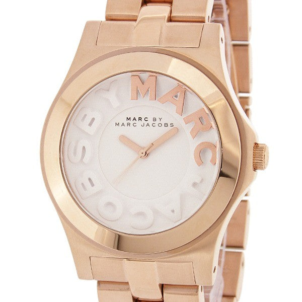  Shop Authentic Marc Jacobs Rivera White Dial Rose Gold Steel Strap Watch for Women - MBM3135 - Luxxuri