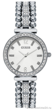  Shop Authentic Guess Gala Diamonds Silver Dial Silver Steel Strap Watch for Women - GW0401L1 - Luxxuri