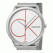  Shop Authentic Calvin Klein Minimal White Dial Silver Mesh Bracelet Watch for Men - K3M51152 - Luxxuri