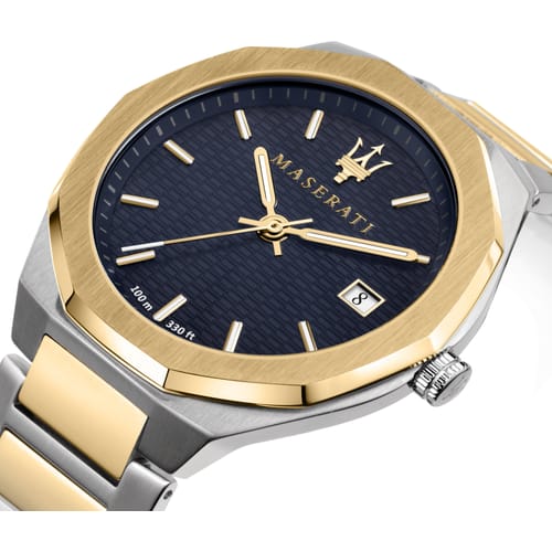  Shop Authentic Maserati Stile Black Dial Two Tone Stainless Steel Watch For Men - R8853142008 - Luxxuri