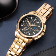  Shop Authentic Maserati Successo Black Dial Gold Stainless Steel Watch For Men - R8873645002 - Luxxuri