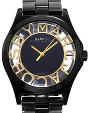  Shop Authentic Marc Jacobs Henry Transparent Black Dial Black Steel Strap Watch for Women - MBM3255 - Luxxuri