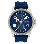  Shop Authentic Hugo Boss Detroit Quartz Blue Dial Blue Silicone Strap Watch For Men - 1550008 - Luxxuri