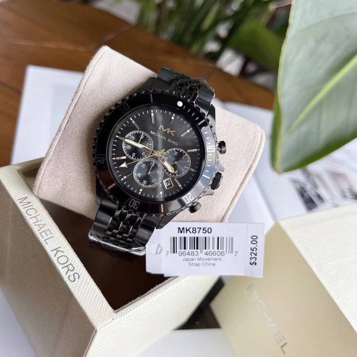  Shop Authentic Michael Kors Bayville Chronograph Black Dial Black Steel Strap Watch For Men - MK8750 - Luxxuri