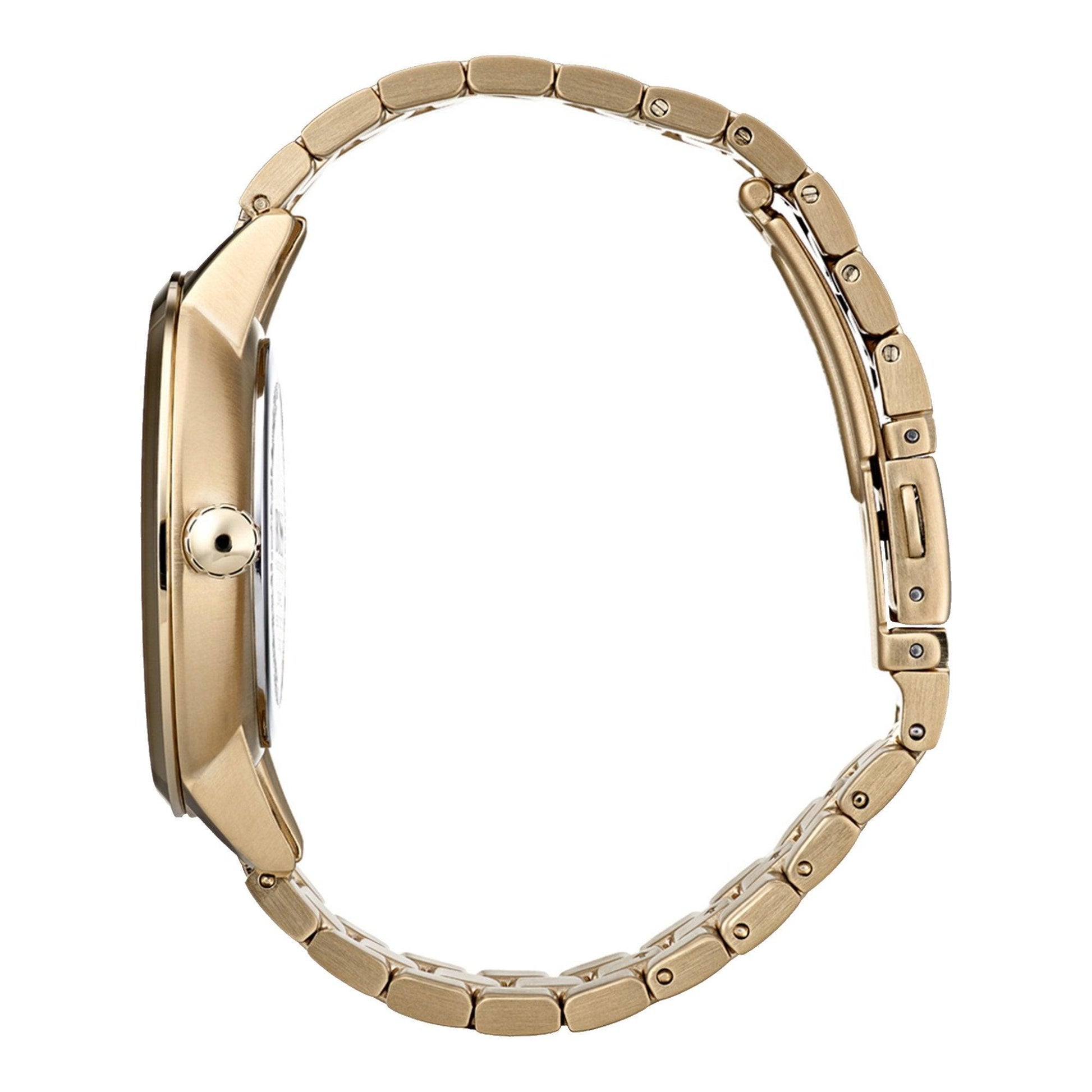  Shop Authentic Hugo Boss Symphony Brown Dial Gold Steel Strap Watch for Women - 1502422 - Luxxuri