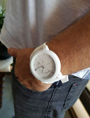  Shop Authentic Tommy Hilfiger Denim Analog White Dial White Rubber Strap Watch for Men - 1791481 - Luxxuri