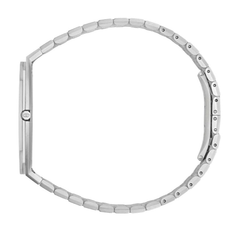  Shop Authentic Gucci 25H Quartz Blue Dial Silver Steel Strap Unisex Watch - YA163408 - Luxxuri
