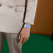  Shop Authentic Gucci 25H Quartz Blue Dial Silver Steel Strap Unisex Watch - YA163408 - Luxxuri