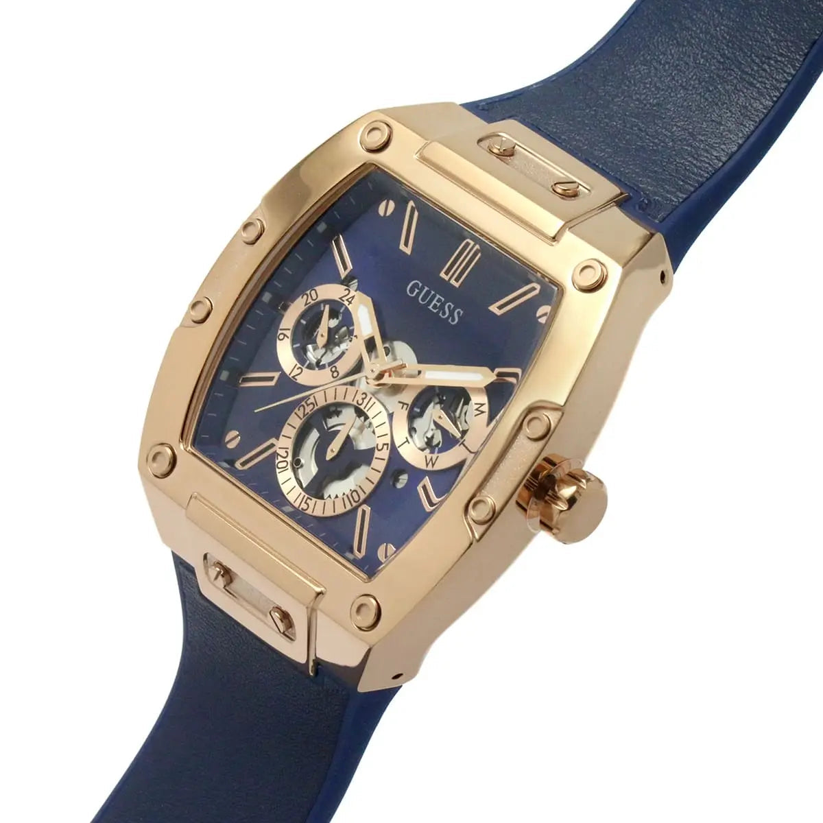  Shop Authentic Guess Phoenix Multifunction Blue Dial Blue Rubber Strap Watch for Men - GW0202G4 - Luxxuri