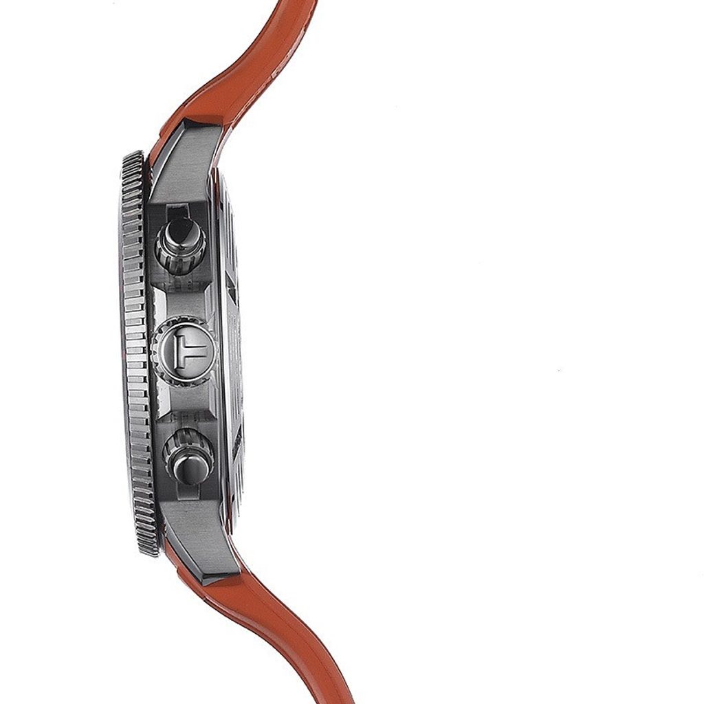  Shop Authentic Tissot Seastar 1000 Chronograph Black Dial Orange Rubber Strap Watch For Men - T120.417.17.051.01 - Luxxuri