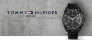  Shop Authentic Tommy Hilfiger Baker Chronograph Black Dial Black Leather Strap Watch For Men  - 1710452 - Luxxuri