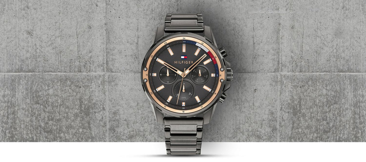  Shop Authentic Tommy Hilfiger Mason Grey Dial Grey Steel Strap Watch for Men - 1791790 - Luxxuri