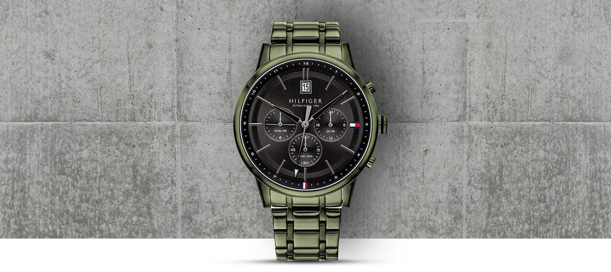  Shop Authentic Tommy Hilfiger Quartz Black Dial Black Steel Strap Watch for Men - 1791634 - Luxxuri