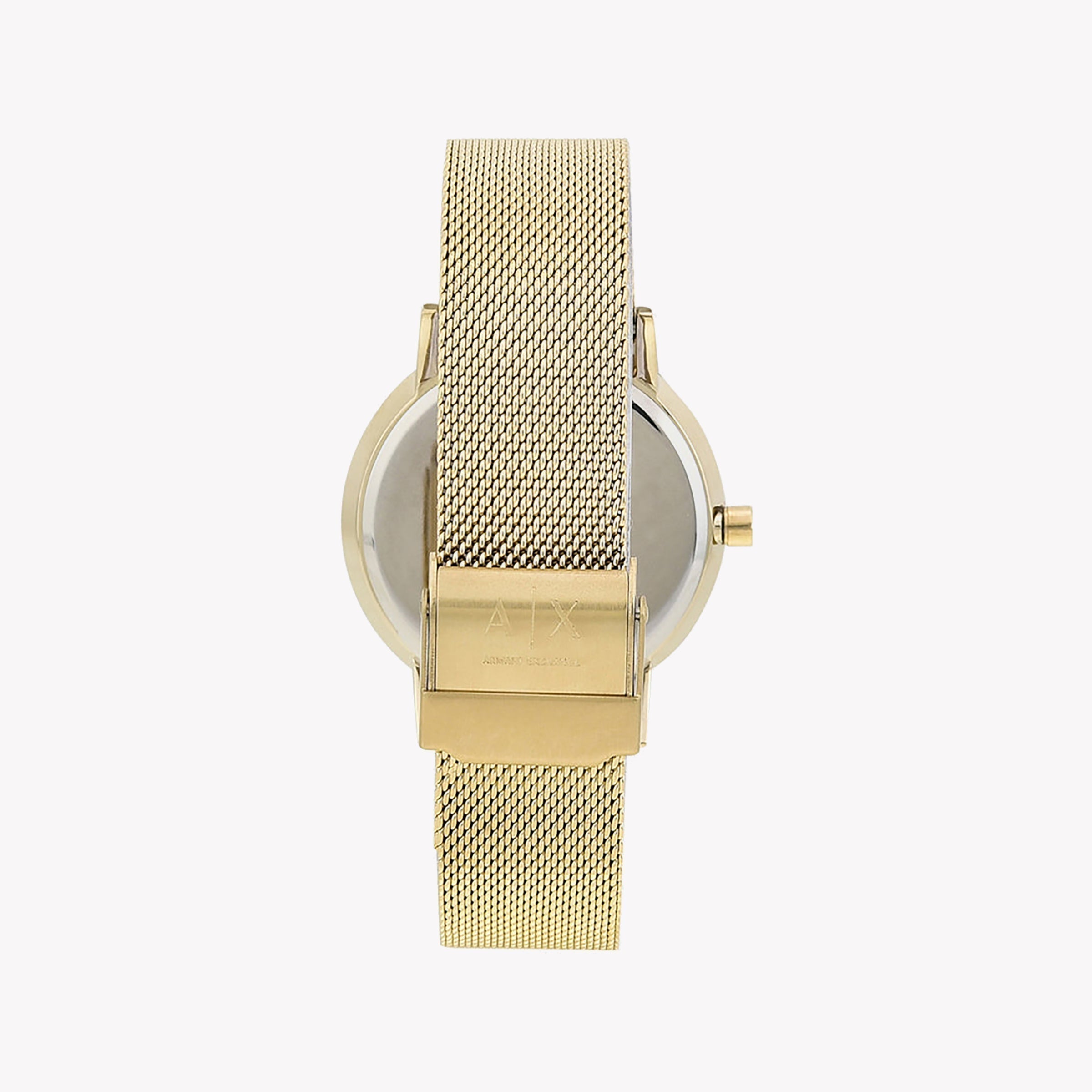  Shop Authentic Armani Exchange Lola Analog Gold Dial Gold Mesh Strap Watch For Women - AX5536 - Luxxuri