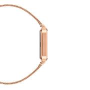  Shop Authentic Daniel Wellington Quadro Melrose Green Dial Rose Gold Mesh Strap Watch For Women - DW00100437 - Luxxuri
