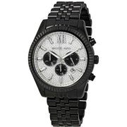  Shop Authentic Michael Kors Lexington Chronograph Crystals Silver Dial Black Steel Strap Watch for Men - MK8605 - Luxxuri