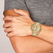  Shop Authentic Diesel Mega Chief Gold Dial Gold Steel Strap Watch For Men - DZ4360 - Luxxuri