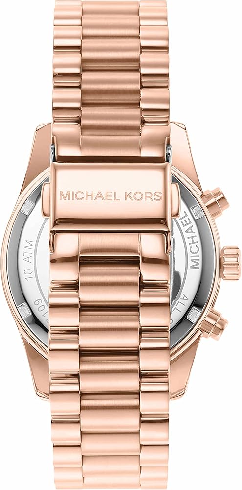  Shop Authentic Michael Kors Lexington Chronograph Grey Dial Rose Gold Steel Strap Watch For Women - MK7217 - Luxxuri