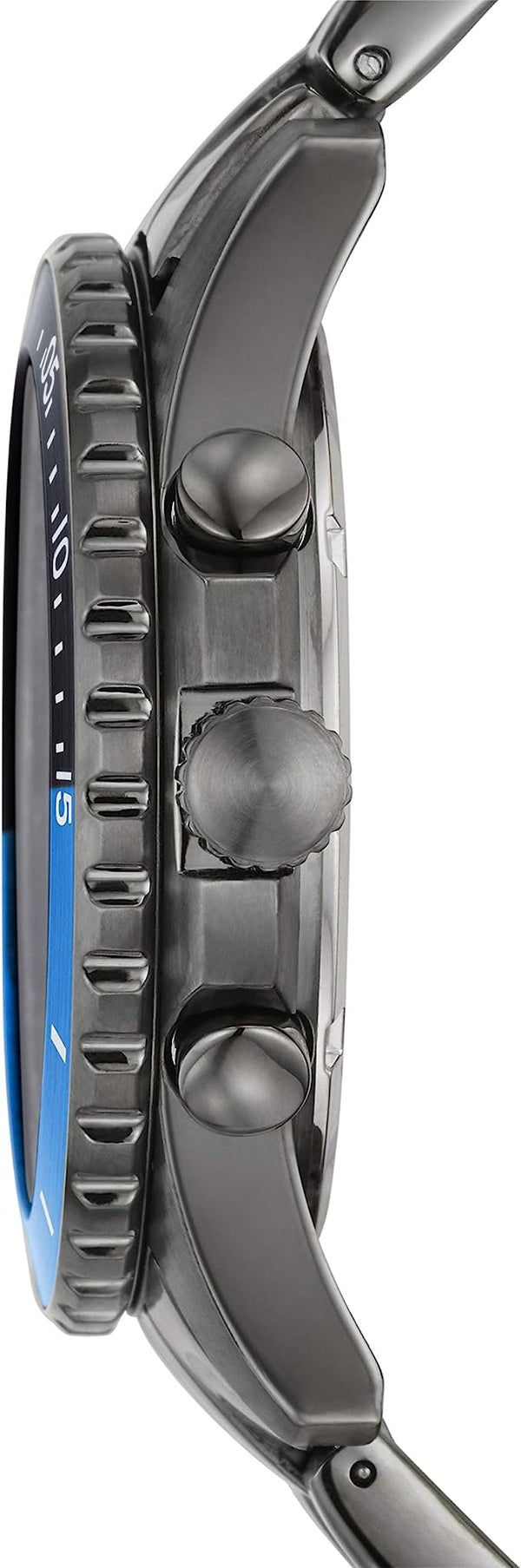  Shop Authentic Fossil FB-01 Chronograph Black Dial Grey Steel Strap Watch for Men - FS5835 - Luxxuri