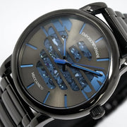  Shop Authentic Emporio Armani Meccanico Automatic Grey Dial Grey Steel Strap Watch For Men - AR60029 - Luxxuri