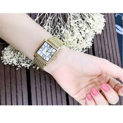  Shop Authentic Guess White Dial Gold Mesh Bracelet Watch For Women - W0826L2 - Luxxuri