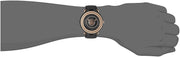  Shop Authentic Versace V-Metal Icon Black Dial Black Leather Strap Watch For Men - VQL030015 - Luxxuri