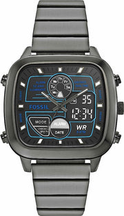  Shop Authentic Fossil Retro Analog-Digital Black Dial Grey Steel Strap Watch for Men - FS5892 - Luxxuri
