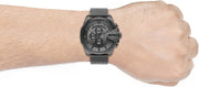  Shop Authentic Diesel Mega Chief Chronograph Black Dial Black Steel Strap Watch For Men - DZ4527 - Luxxuri
