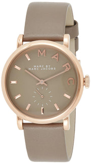  Shop Authentic Marc Jacobs Baker Grey Dial Grey Leather Strap Watch for Women - MBM1266 - Luxxuri