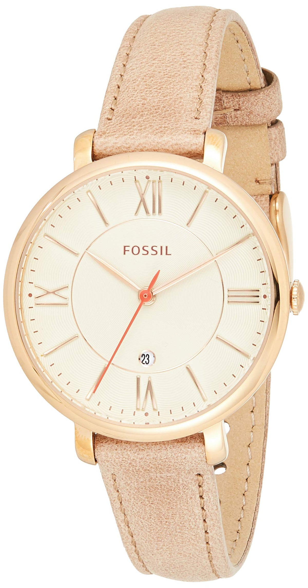  Shop Authentic Fossil Jacqueline White Dial Brown Leather Strap Watch for Women - ES3487 - Luxxuri