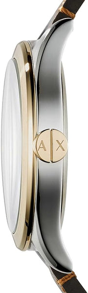  Shop Authentic Armani Exchange Nico Quartz Blue Dial Brown Leather Strap Watch For Men - AX2334 - Luxxuri