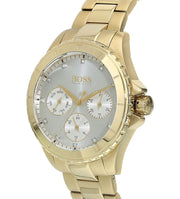  Shop Authentic Hugo Boss Premiere White Dial Gold Steel Strap Watch for Women - 1502445 - Luxxuri