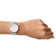  Shop Authentic Fossil Jacqueline White Dial Silver Steel Strap Watch for Women - ES3545 - Luxxuri