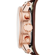  Shop Authentic Fossil Boyfriend White Dial Brown Leather Strap Watch for Women - ES3616 - Luxxuri