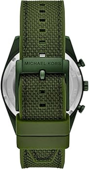  Shop Authentic Michael Kors Accelerator Chronograph Green Dial Green Nylon Strap Watch for Men - MK9144 - Luxxuri